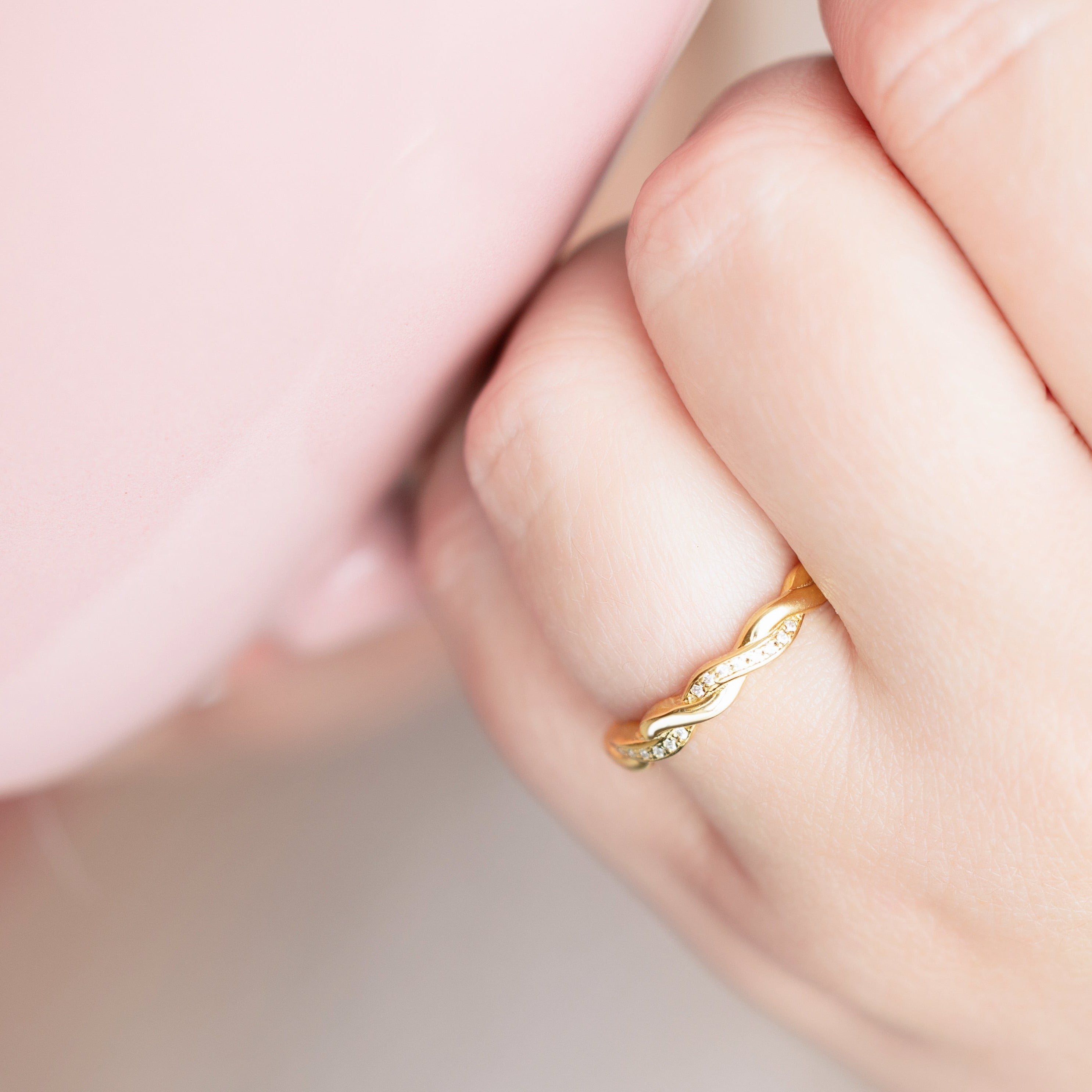 Maria Stackable Ring in Gold - Get It Twisted!