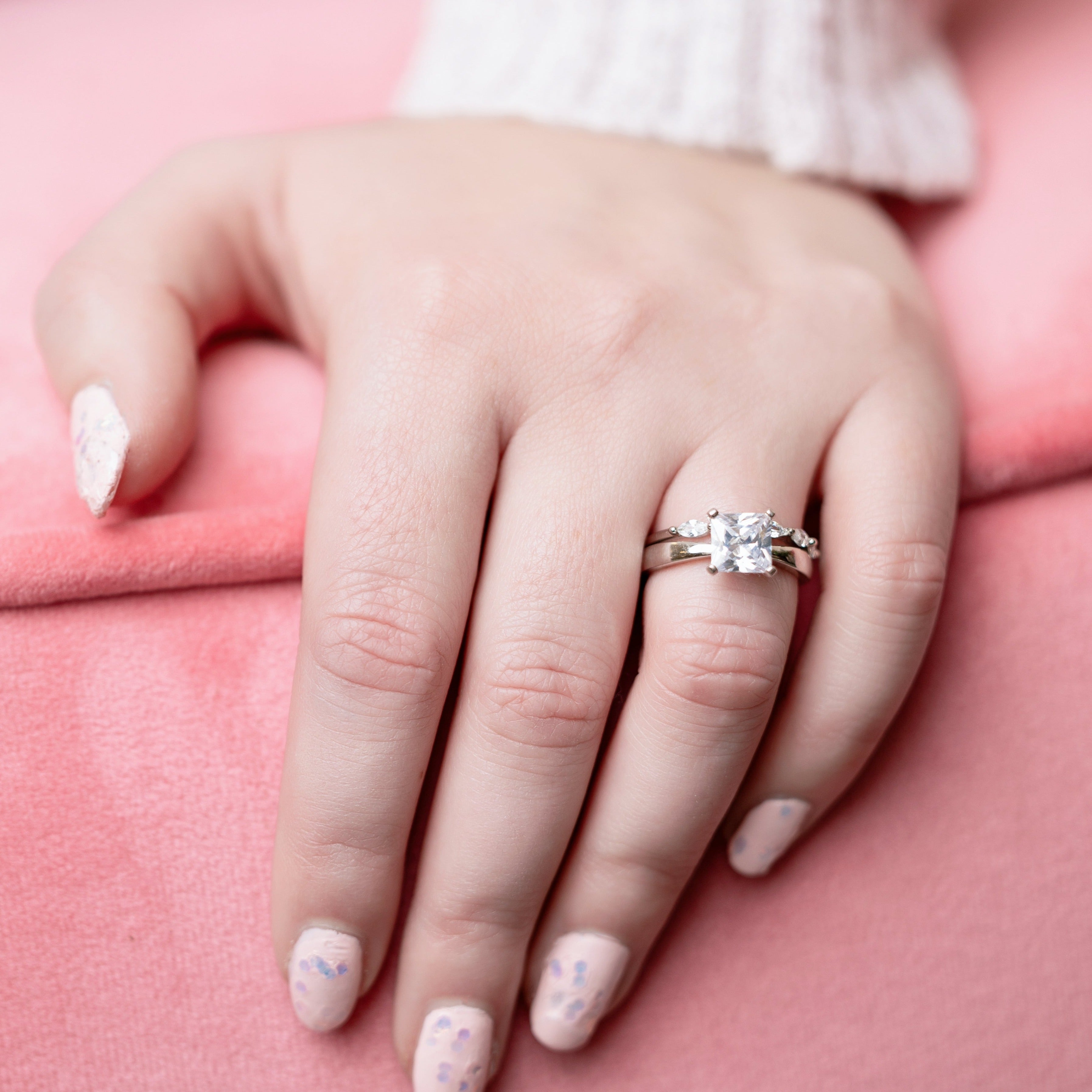 Taylor Engagement Ring in Silver - Classic and Beautiful!