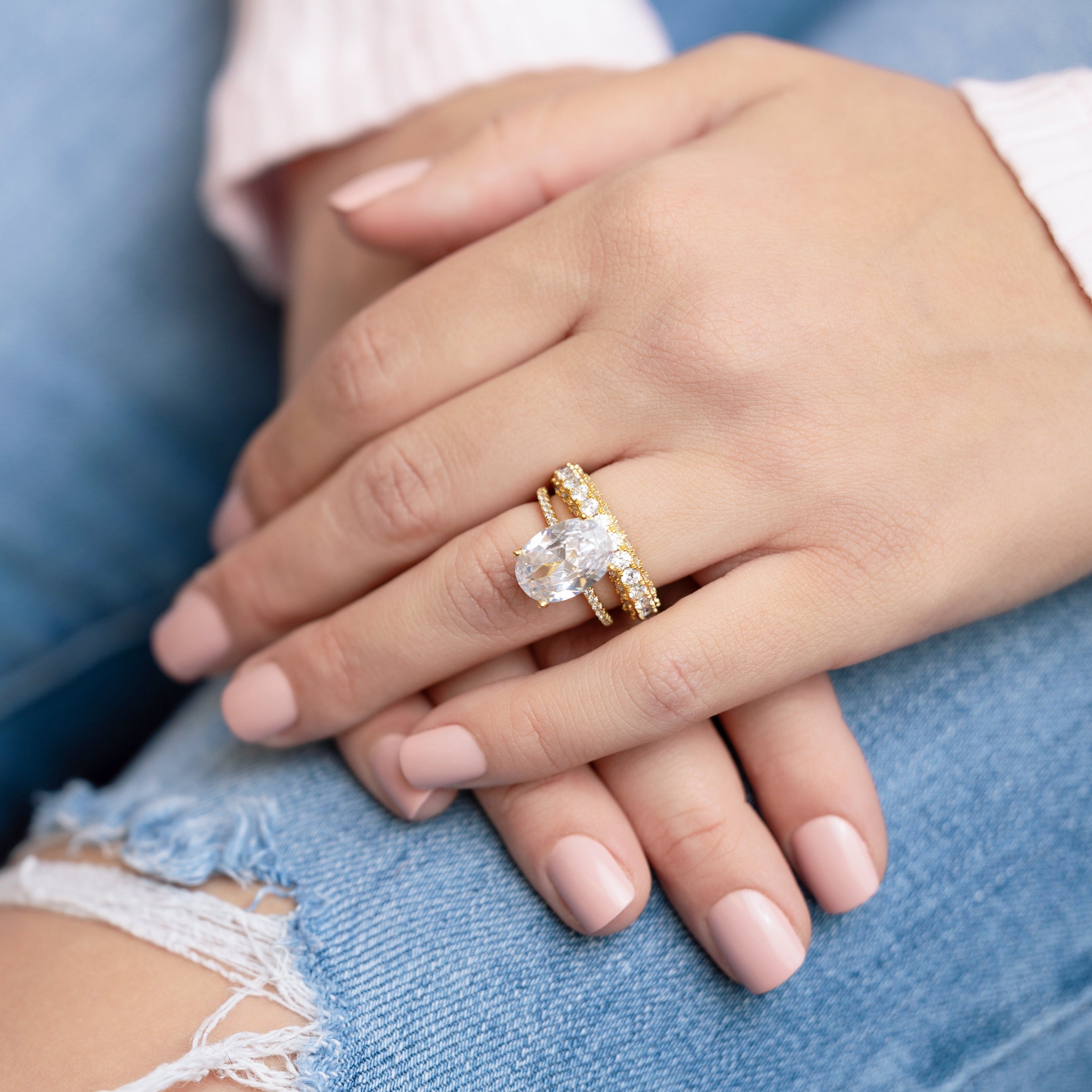 Dolly Engagement Ring in Gold - A Starlette Best-Selling Ring!