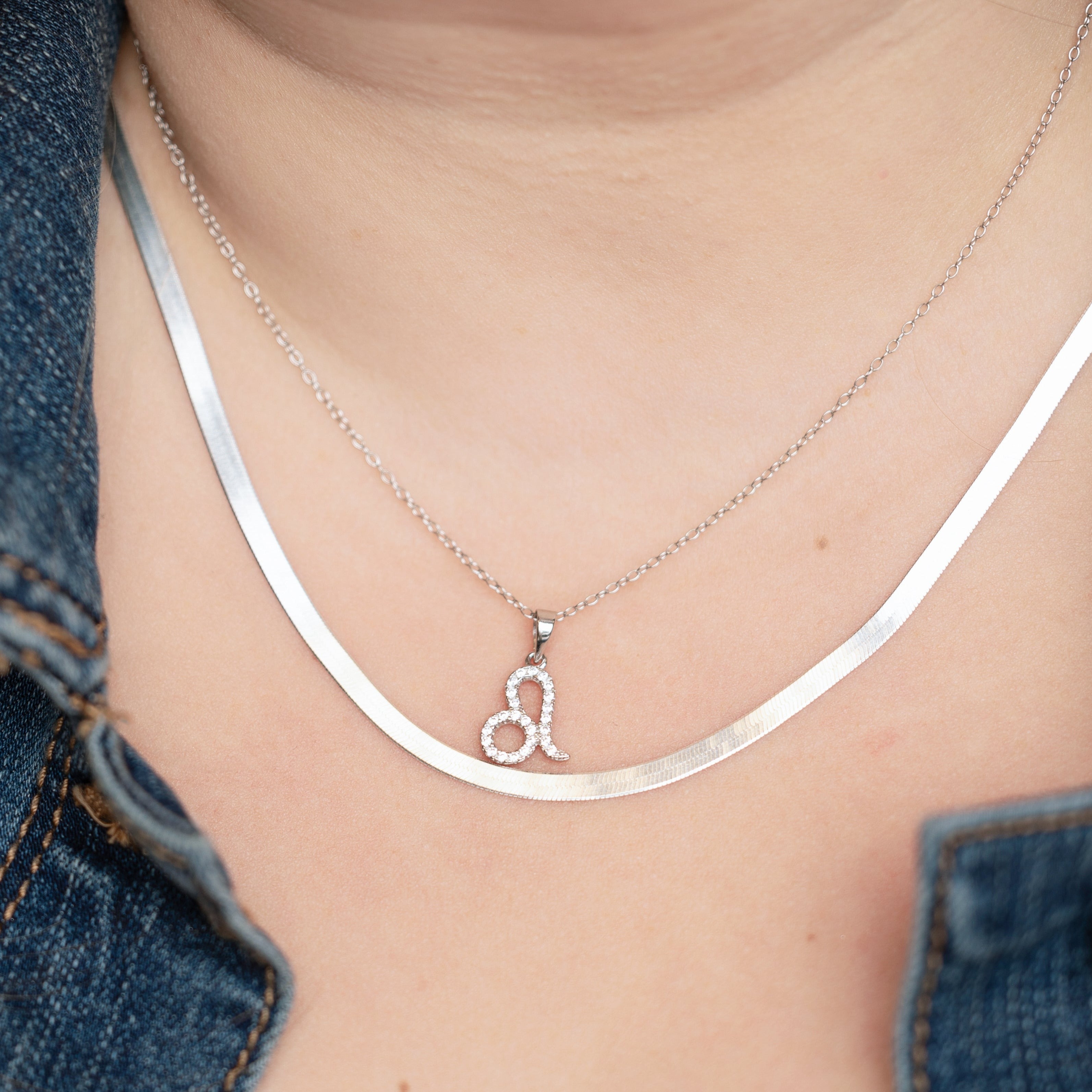 Leo Necklace in Silver