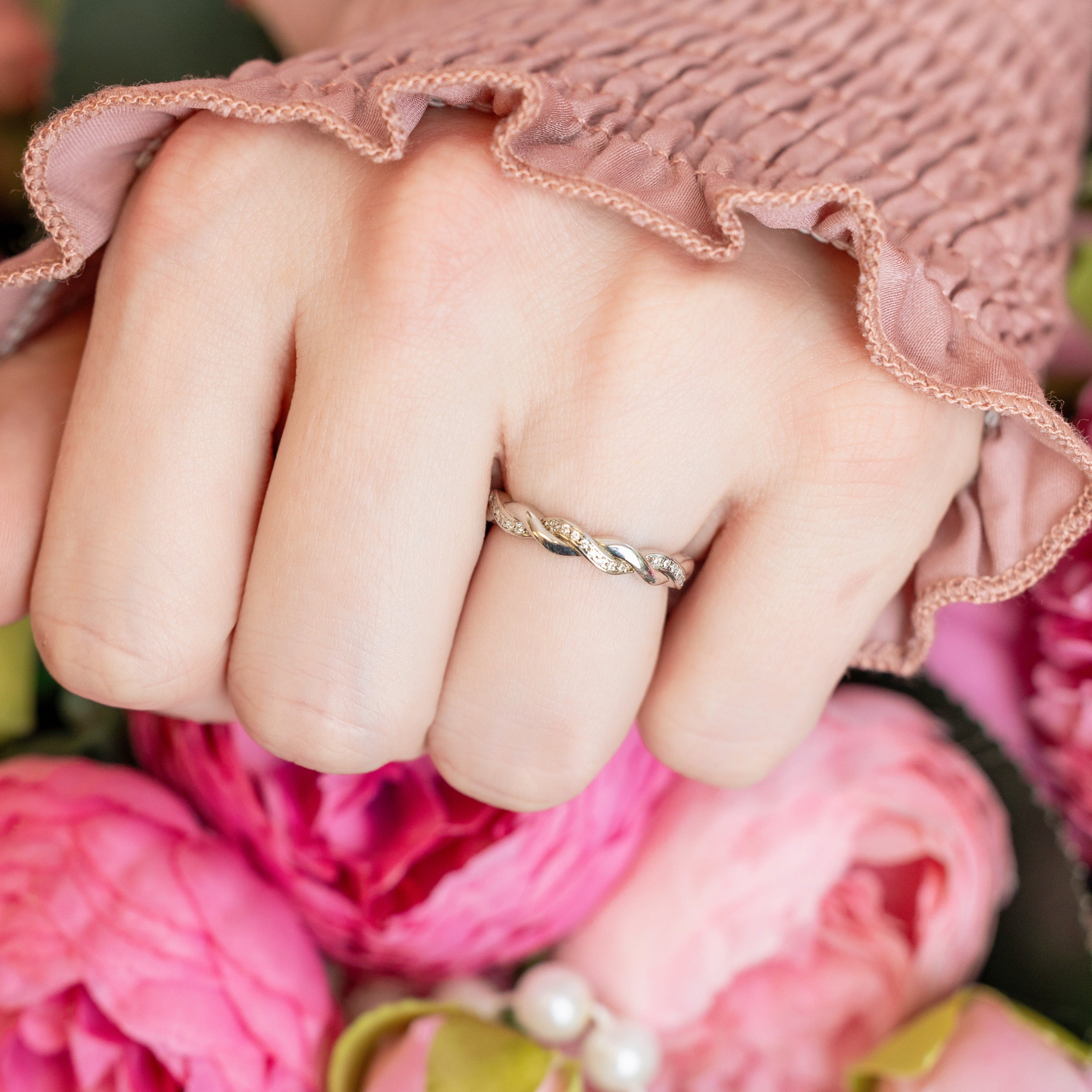 Maria Stackable Ring in Silver - Get It Twisted!