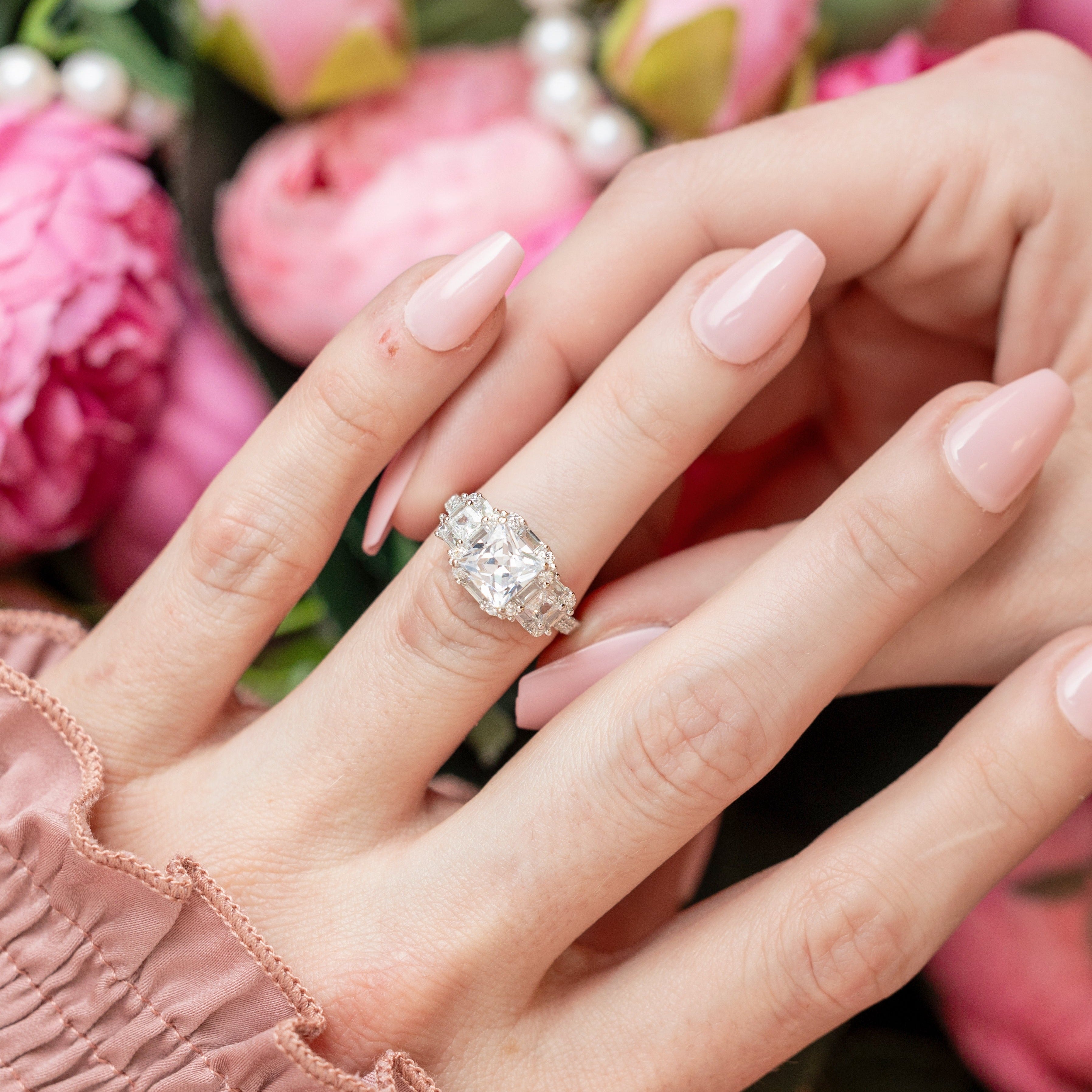 Brooklyn Engagement Ring in Silver - Everyday Sparkle That's Sure to Dazzle