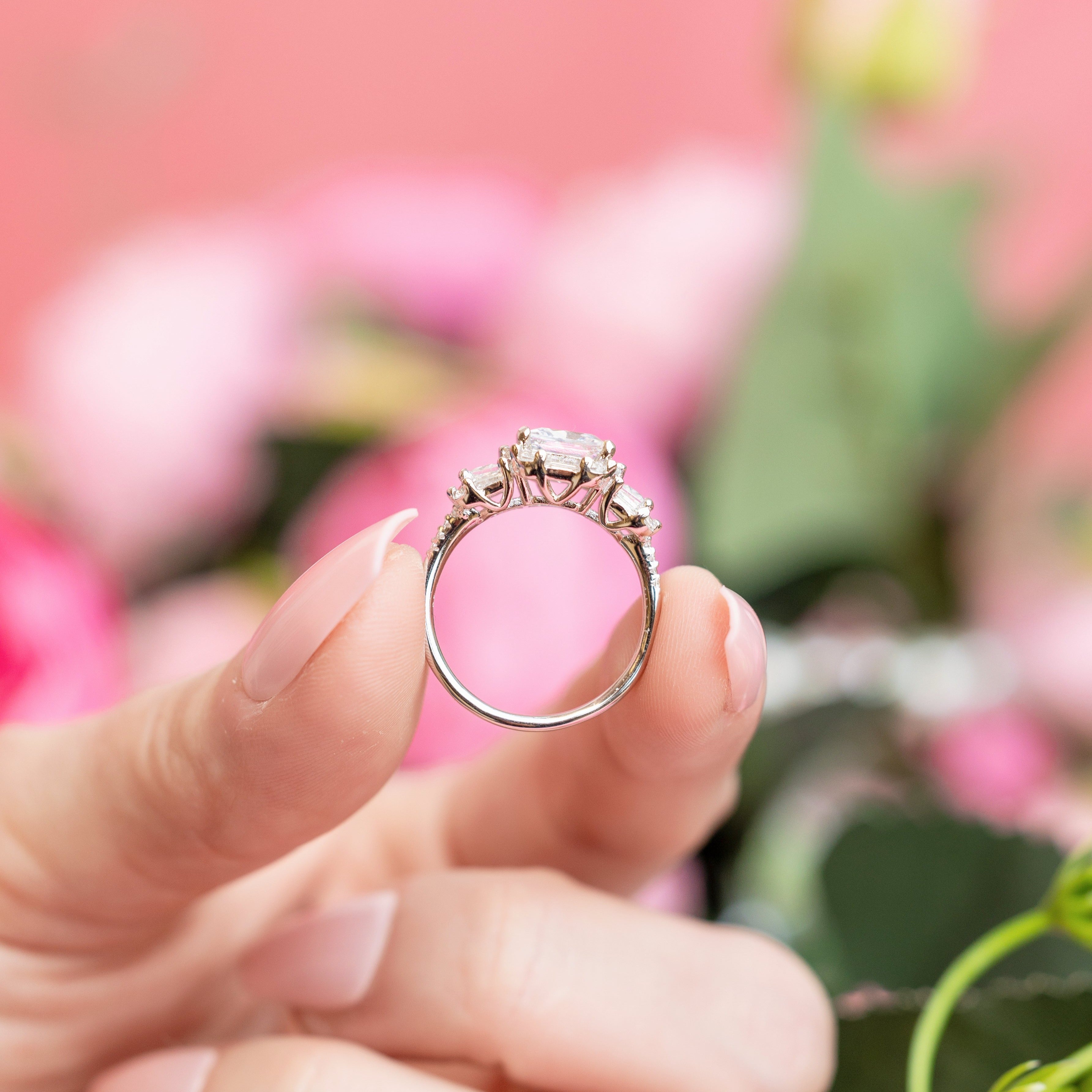 Brooklyn Engagement Ring in Silver - Everyday Sparkle That's Sure to Dazzle