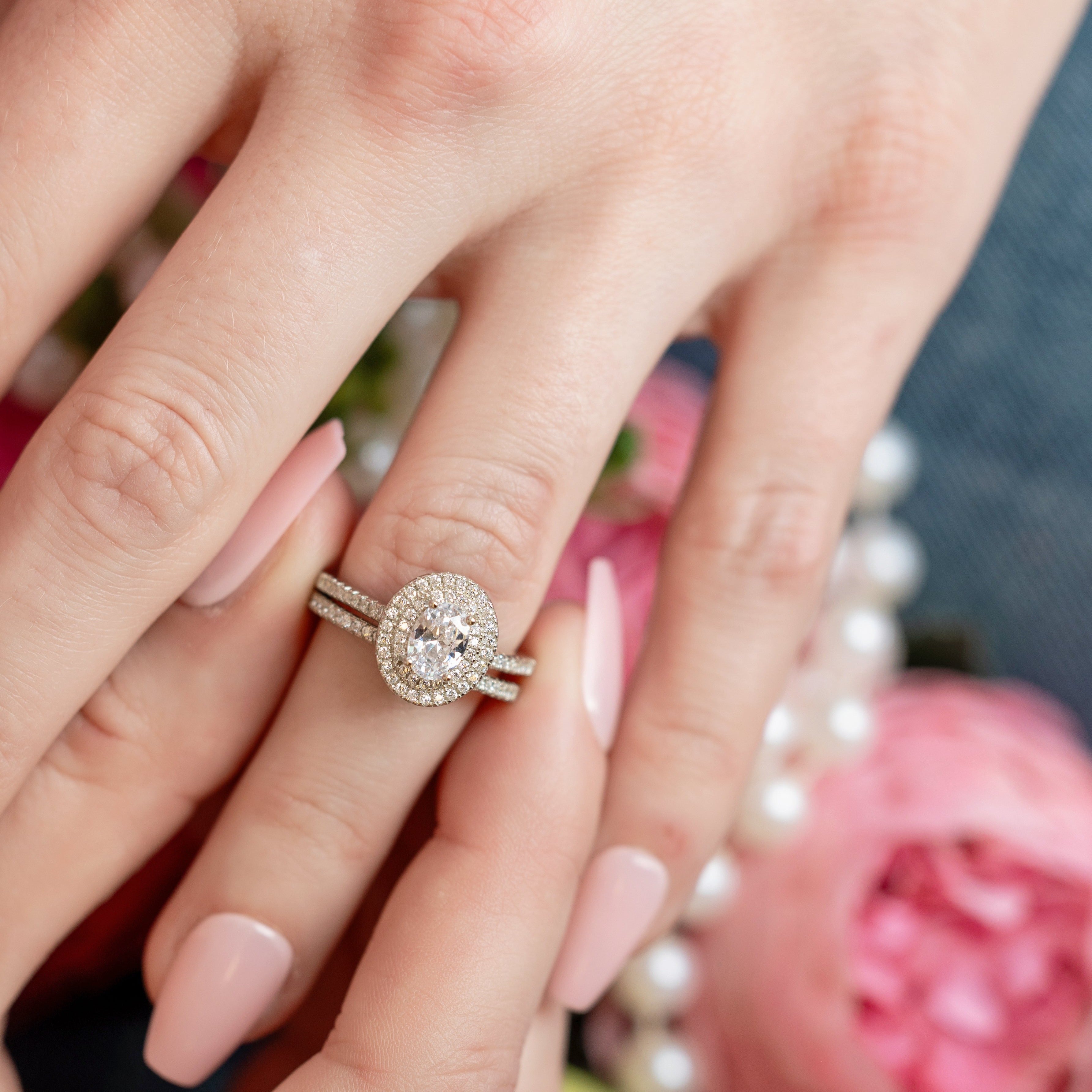 Daphne Engagement Ring in Silver - Last call for this Elegant Ring!