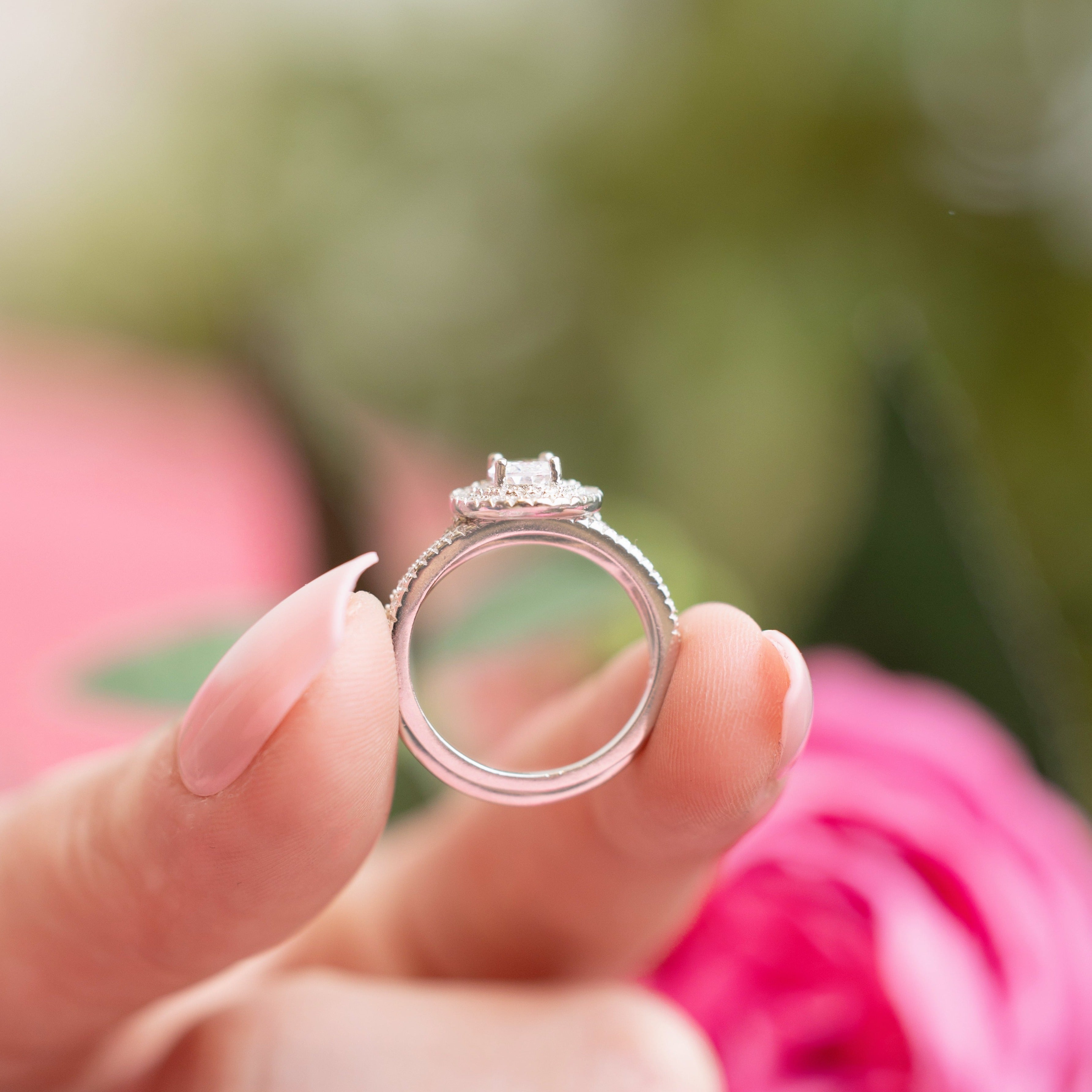 Daphne Engagement Ring in Silver - Last call for this Elegant Ring!