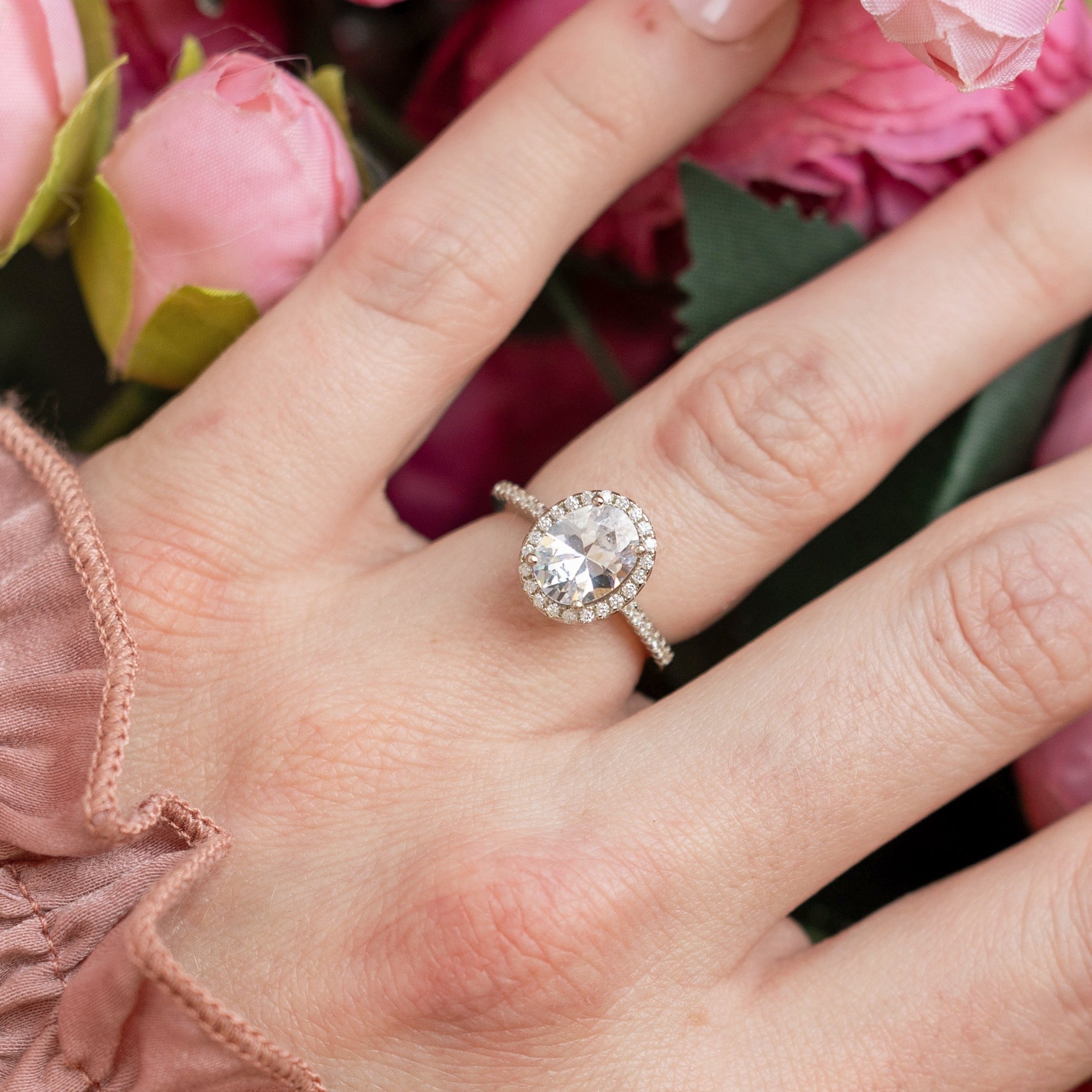 Guinevere Engagement Ring in Silver - Perfect Travel Twin for Your Next Adventure