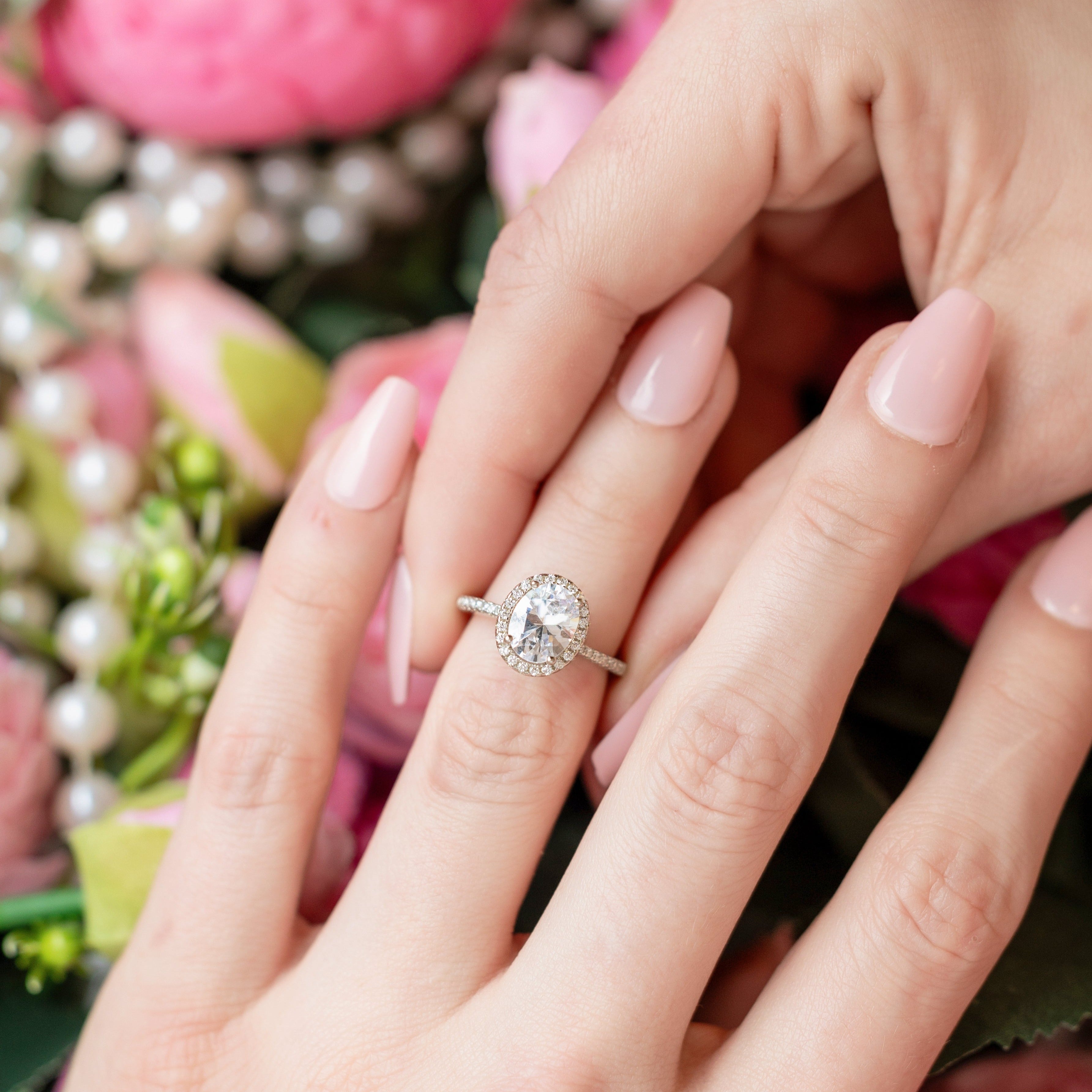 Guinevere Engagement Ring in Silver - Perfect Travel Twin for Your Next Adventure