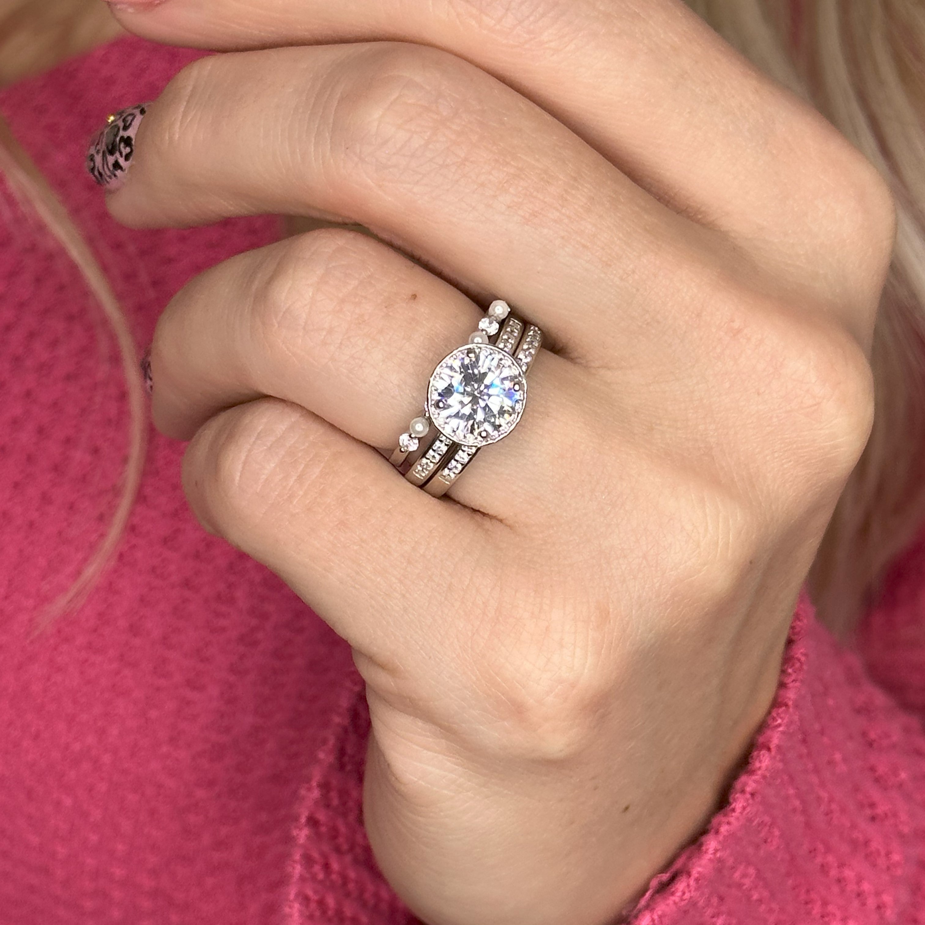 Rose Stackable Ring in Silver - Stepping Up with This Stackable