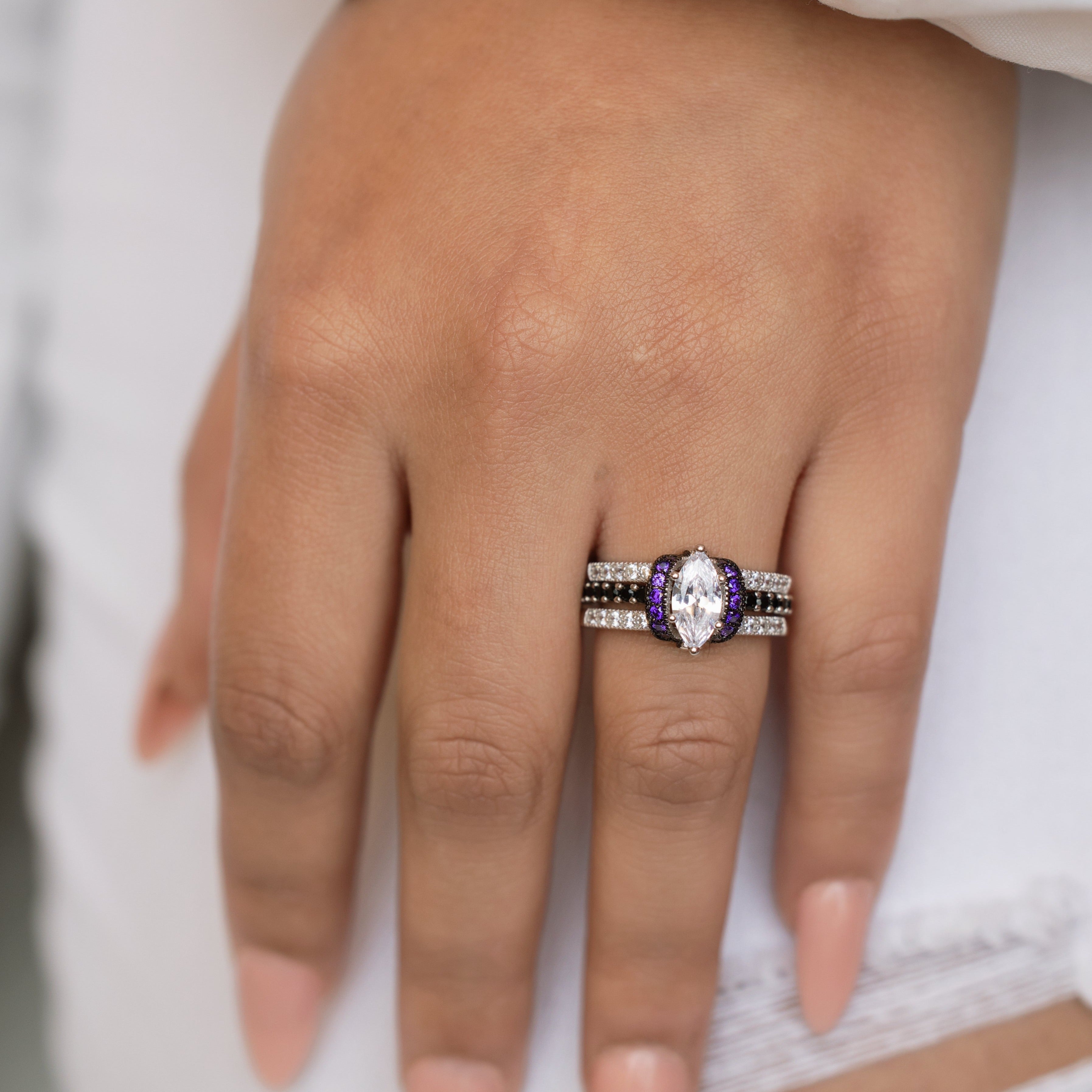 Wednesday Eternity Ring - Great for Any Day of the Week