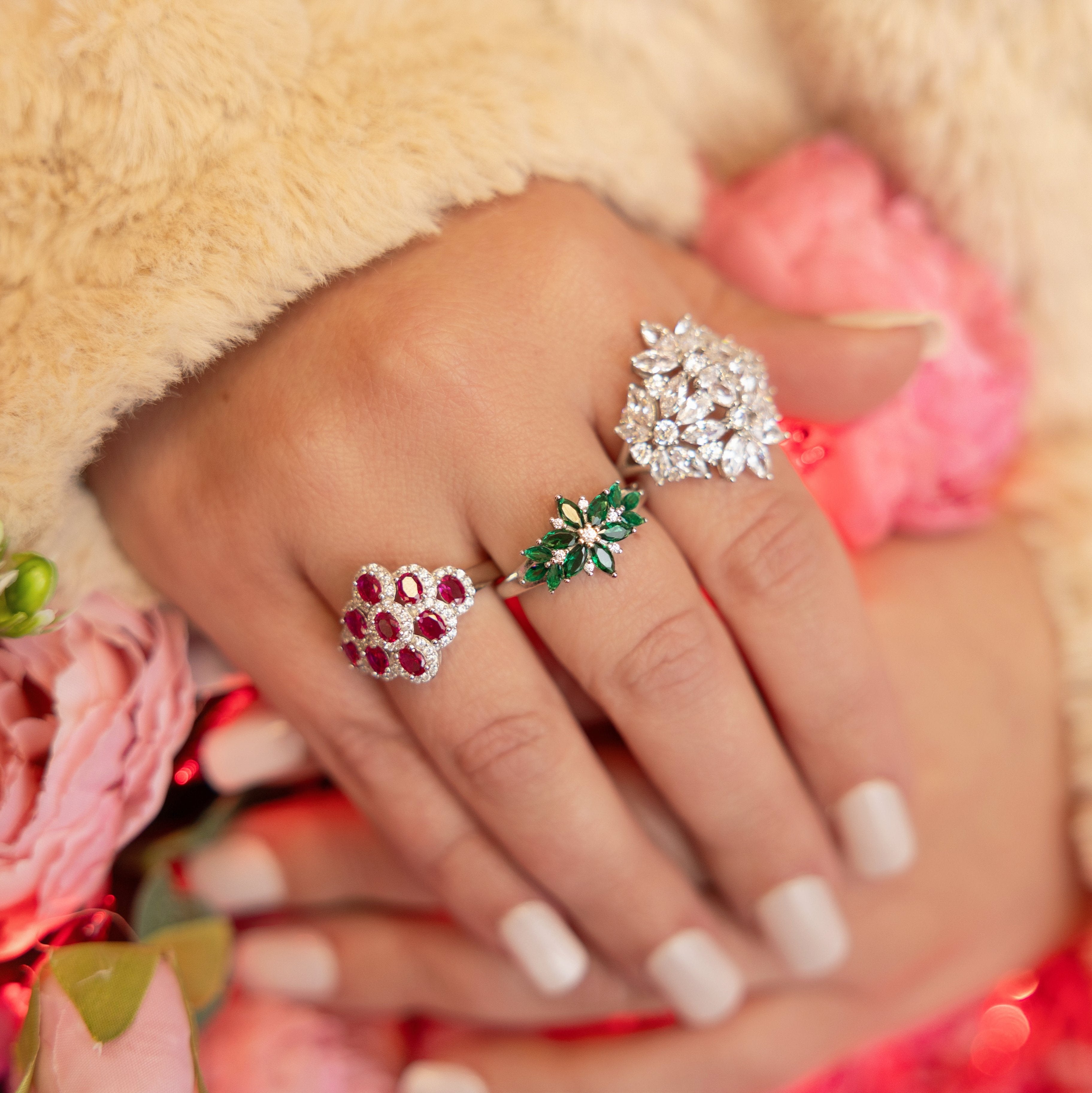 Sage Statement Ring - Perfect for the Holidays!