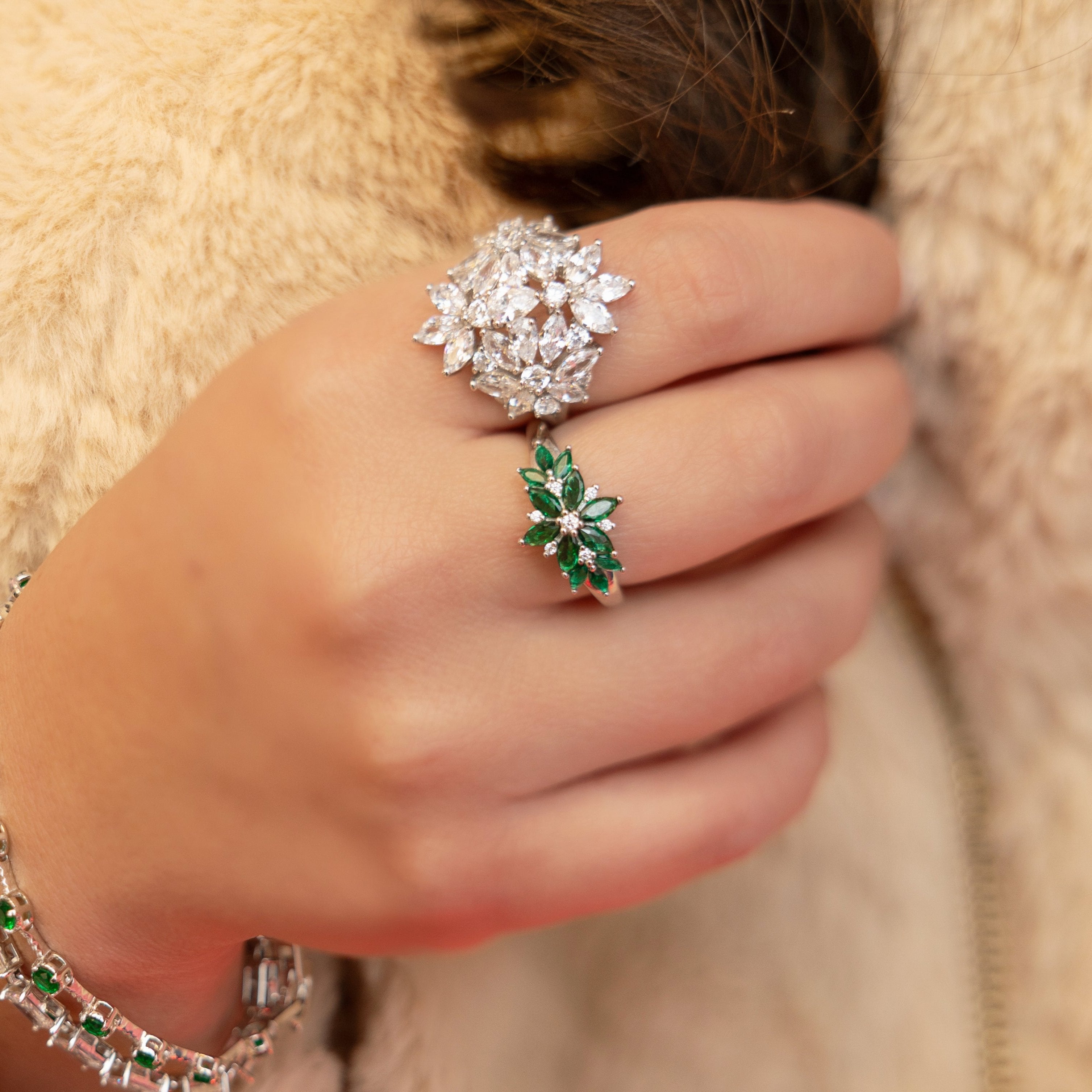 Sage Statement Ring - Perfect for the Holidays!