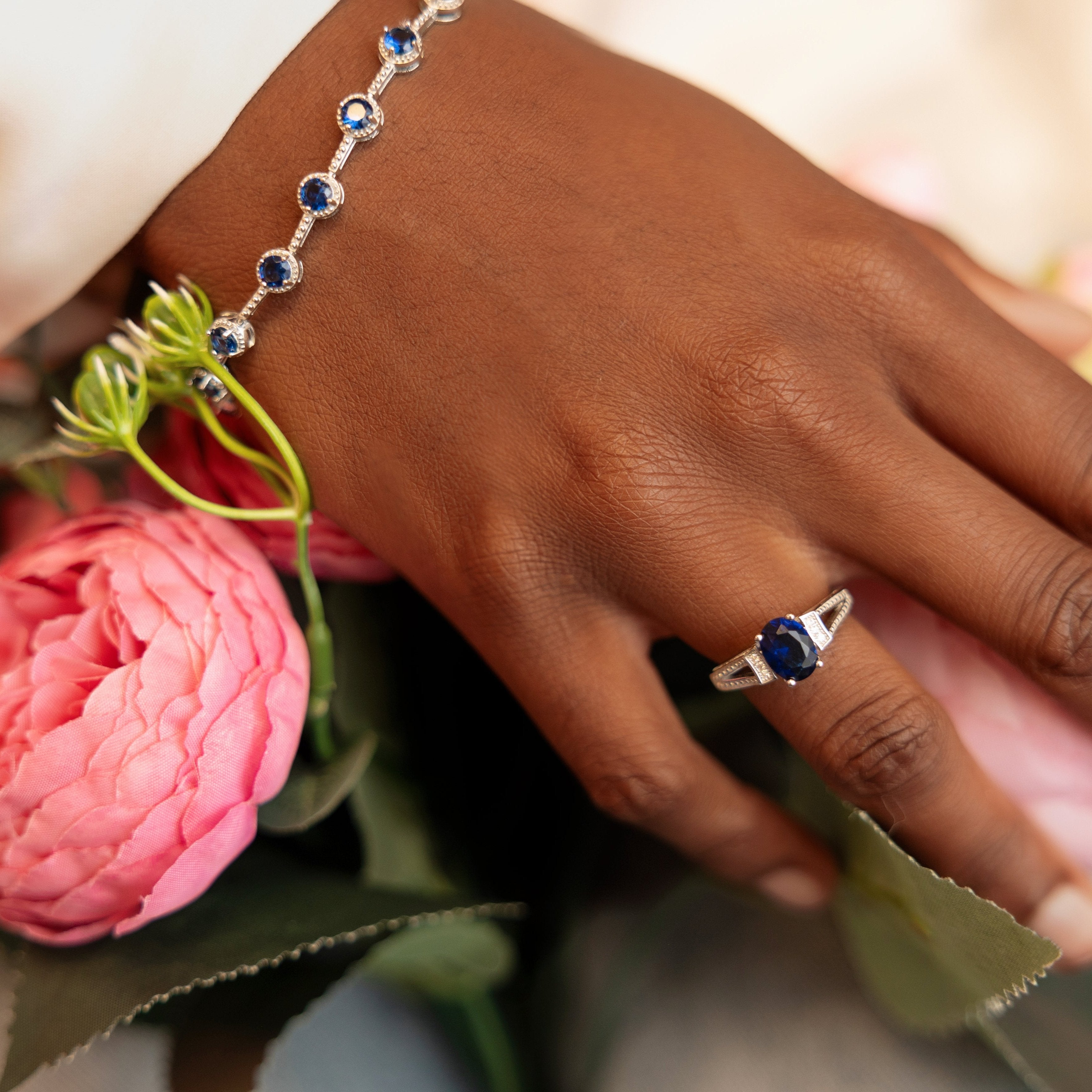 Sapphire Glow Tennis Bracelet - Stunning and Perfect for Everyday Glam