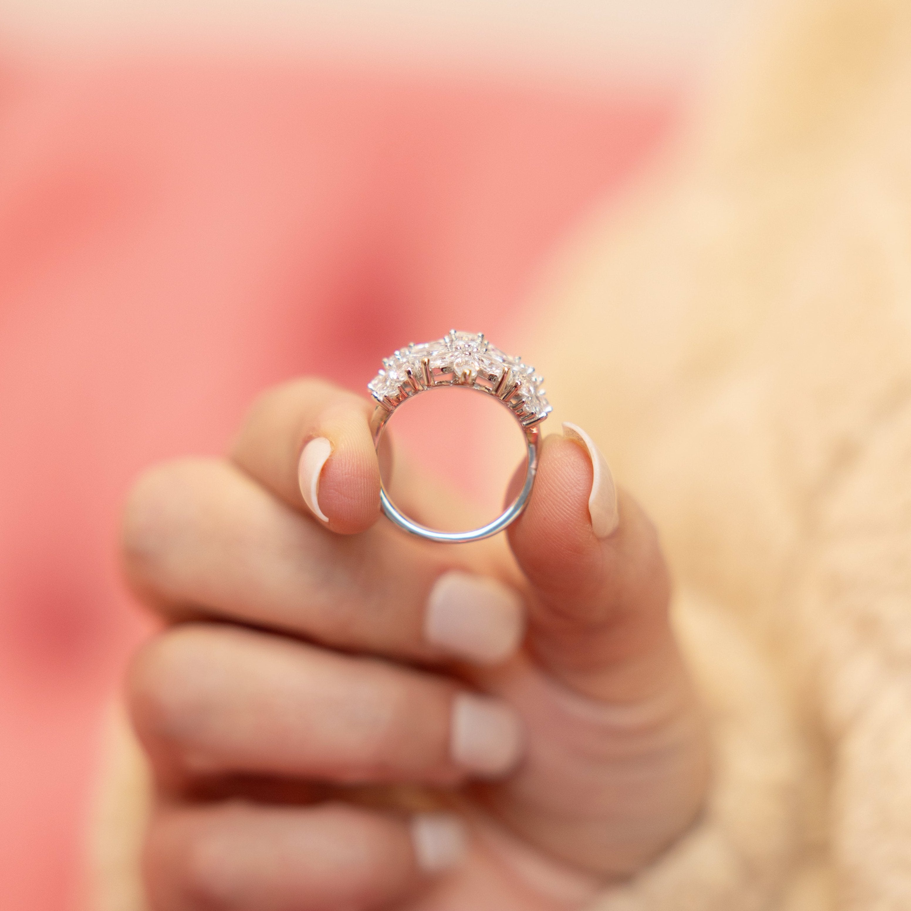 Winter Blossom Cocktail Ring