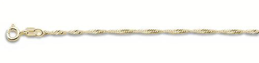 Simple gold plated, solid sterling silver chain
Available in 20 and 22-inch lengths