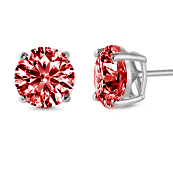 Brilliant round cut 1.25 carat (7mm) stud earrings
Setting made with certified 925 sterling silver, plated in real rhodium
Stone made of simulated Garnet colored material (AAA CZ)
Hypoallergenic and perfect for sensitive ears