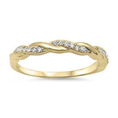 Stones are 100% simulated diamond material (AAA CZ)
Delicate setting is made of certified 925 sterling silver, plated in 14k gold
Available in silver and in sizes 4 through 13