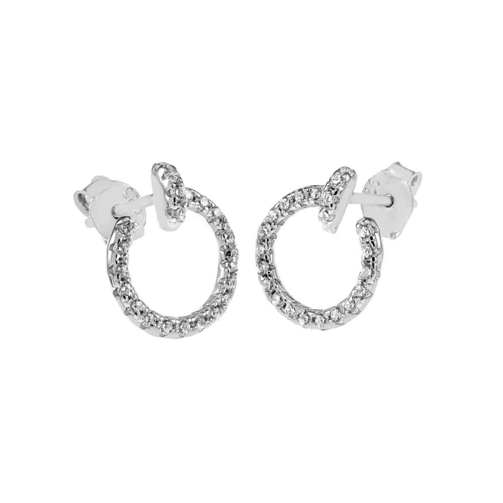 These sterling silver earrings feature clear CZ stones for a touch of elegance. Perfect for any occasion, these earrings are a timeless addition to any jewelry collection.
A circle of clear CZ stones with a 10 mm face height
Rhodium plated
Add the Nail Necklace to complete the look!