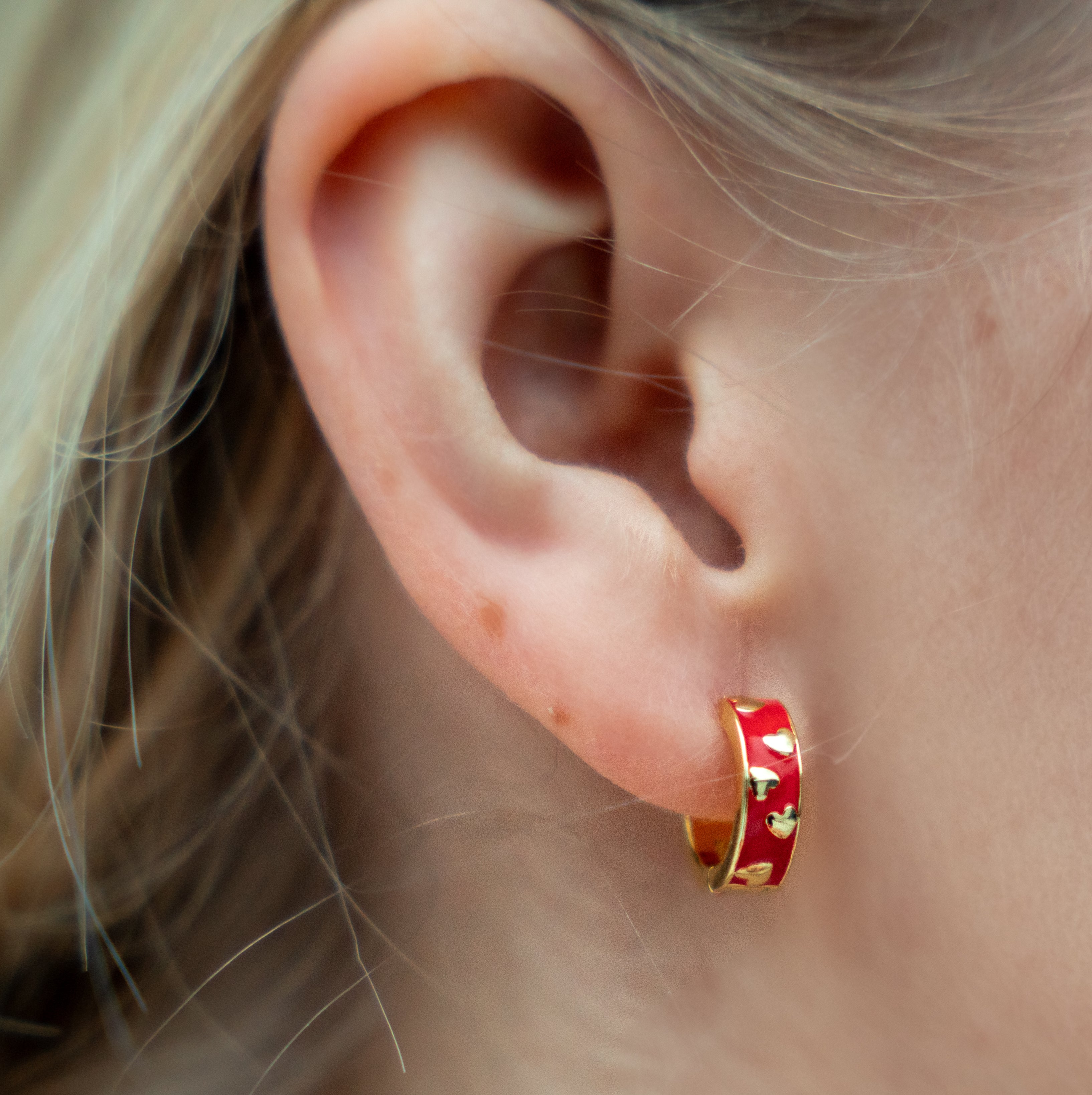 Sweetheart Earrings - Flirty and Fun with a Pop of Red!