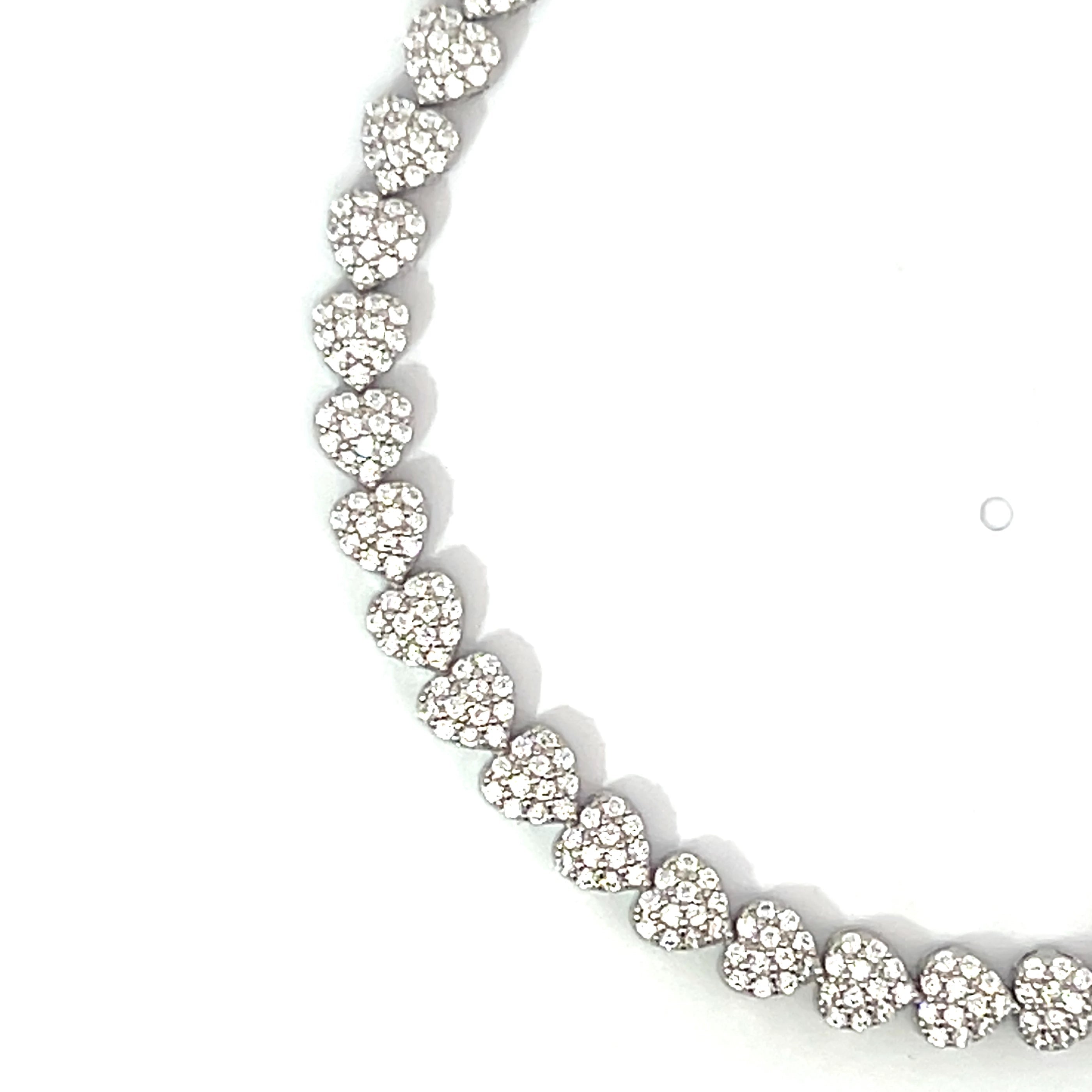 Delicate Heart Bracelet - Unparalleled Sparkle with Hearts