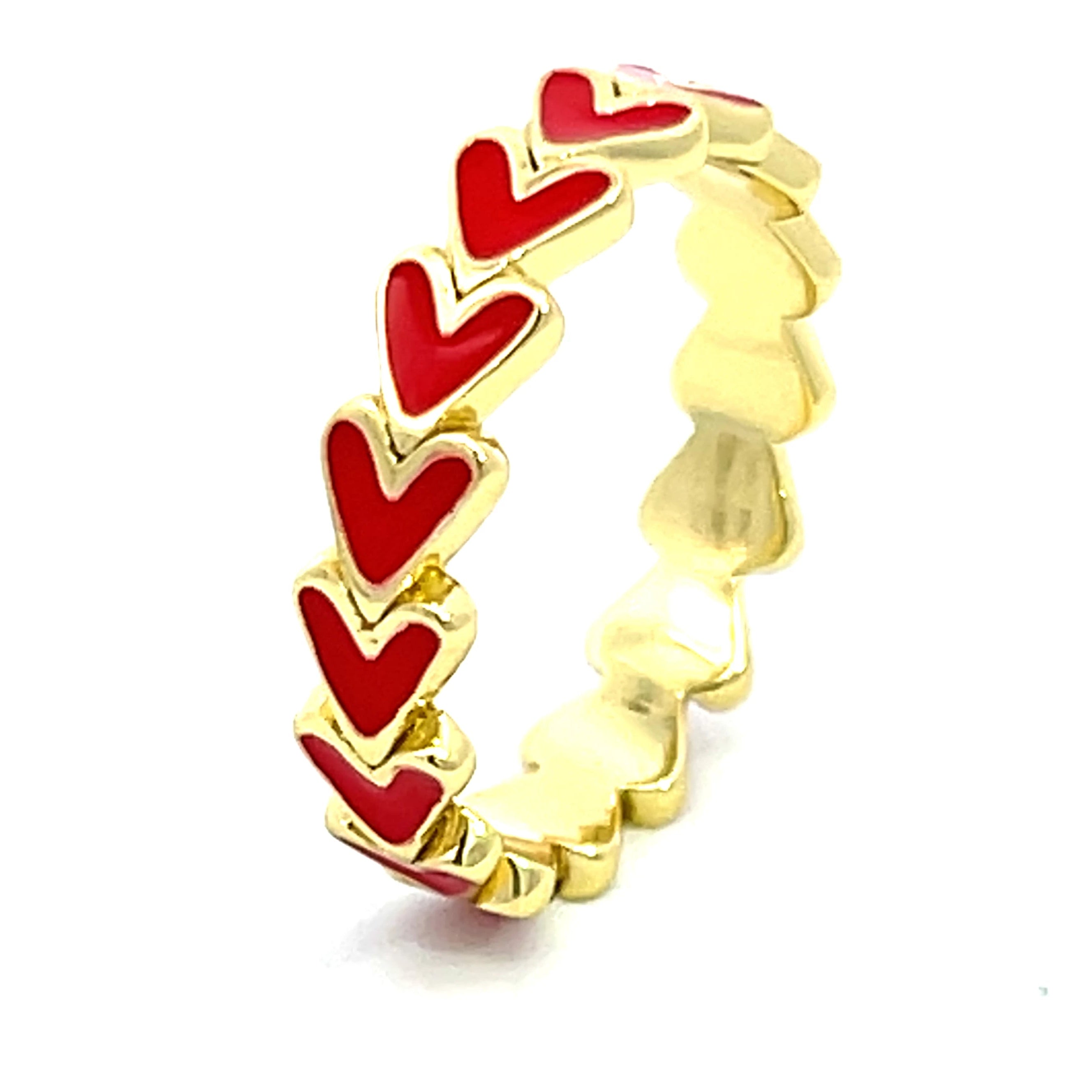 Eternity Heart Ring in Gold - Perfect for Any Day Filled with Love