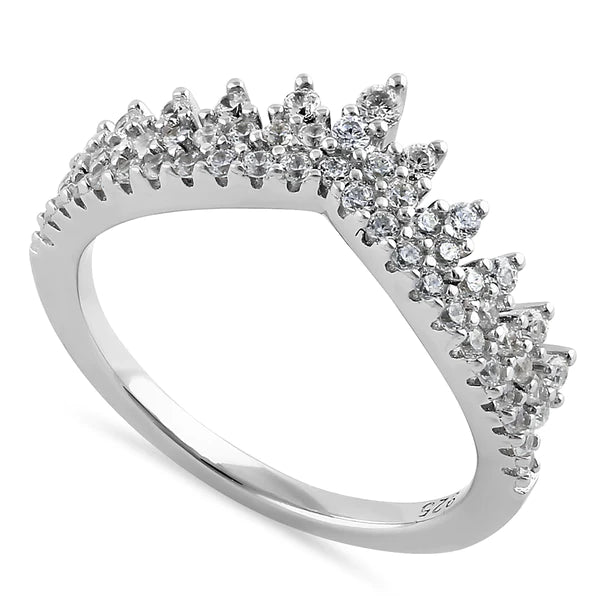 Tori Statement Ring in Silver - Crown for Your Stack!