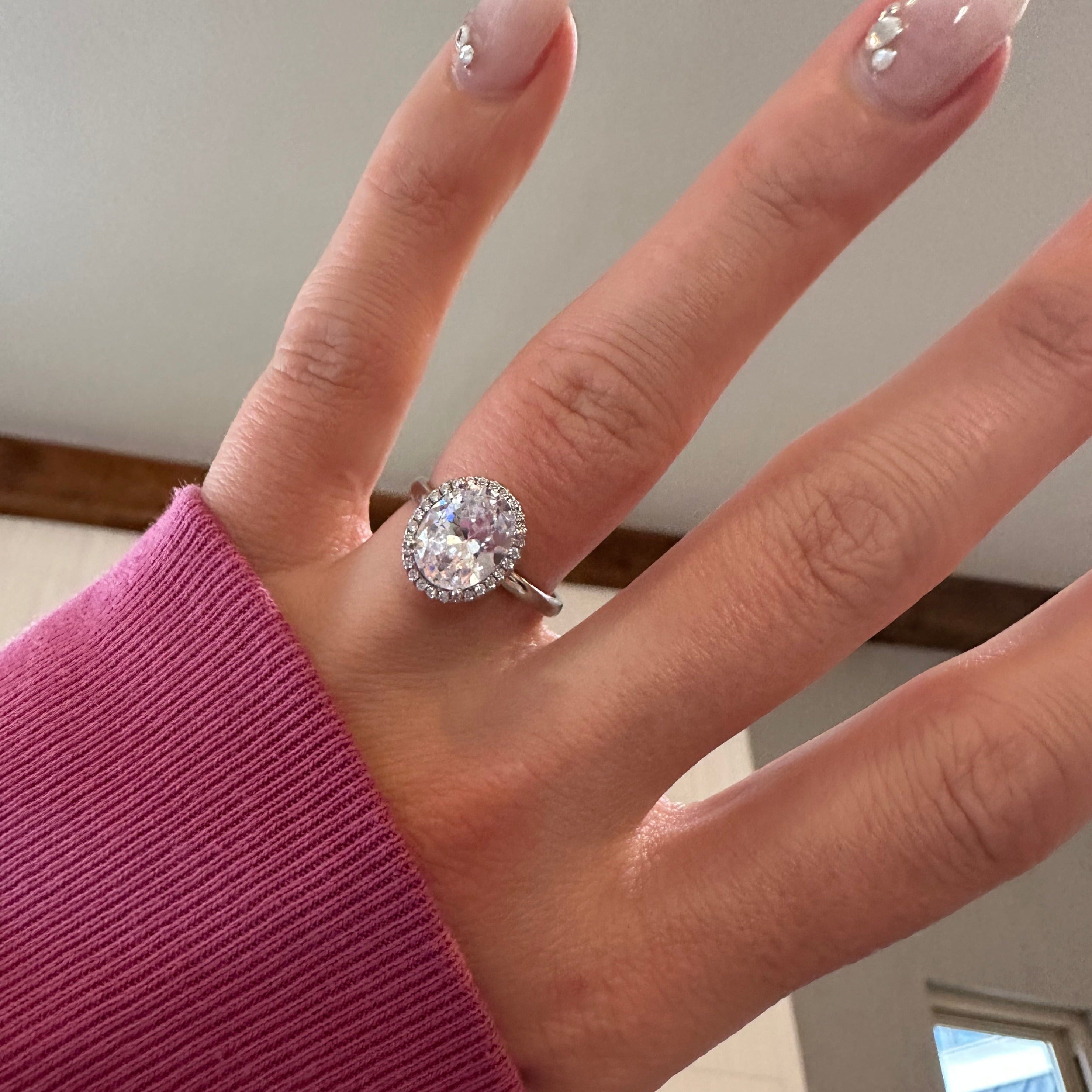 Hepburn Engagement Ring in Silver - Pure Simplicity!