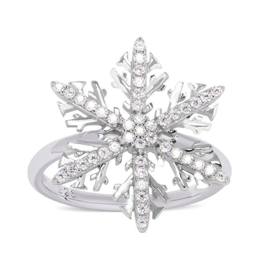 Crystal Ring in Silver - The Perfect Winter Wonder!