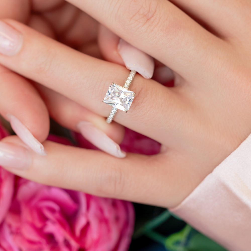 Hazel Engagement Ring in Silver - Catch Everyone's Eye