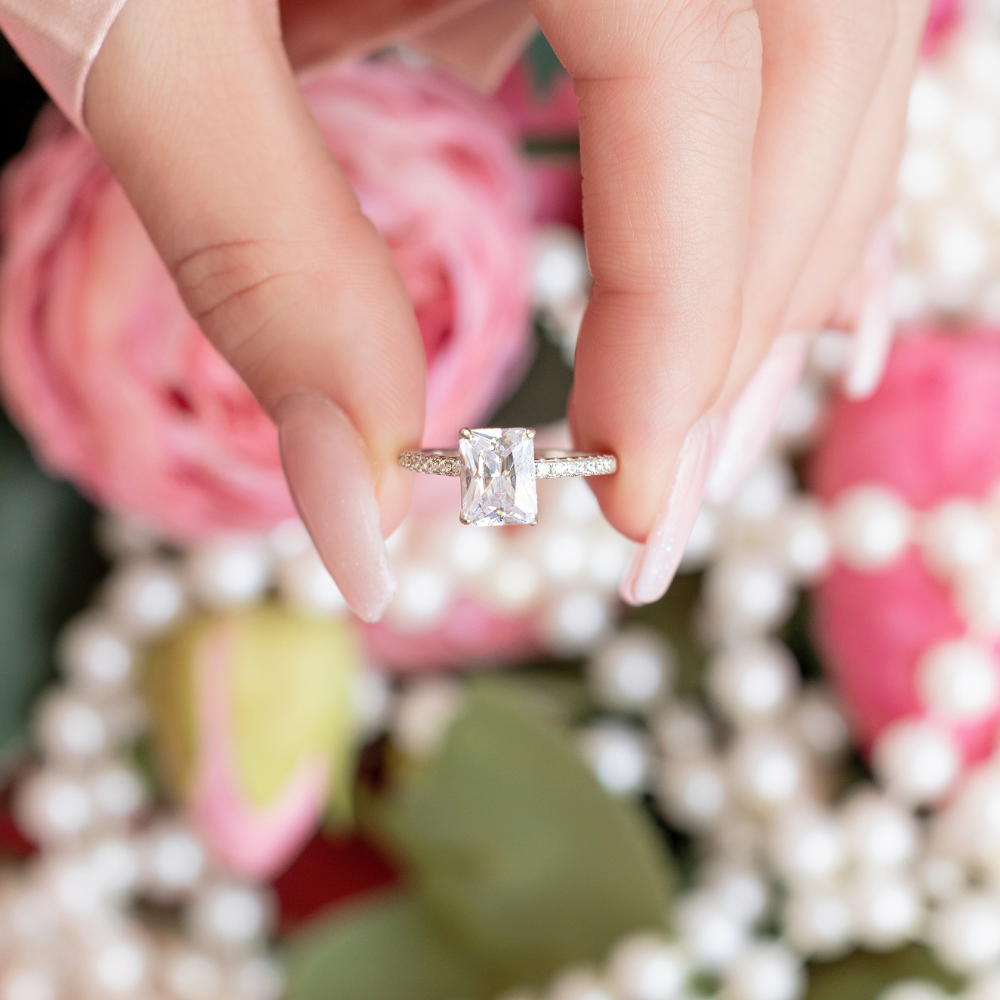 Hazel Engagement Ring in Silver - Catch Everyone's Eye