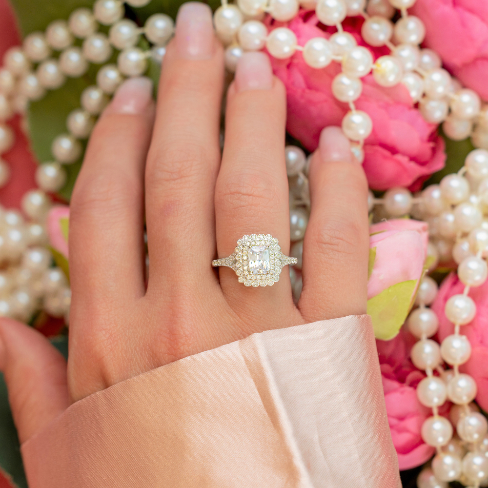 Julianna Engagement Ring in Silver - Affordable Luxury That Really Shines