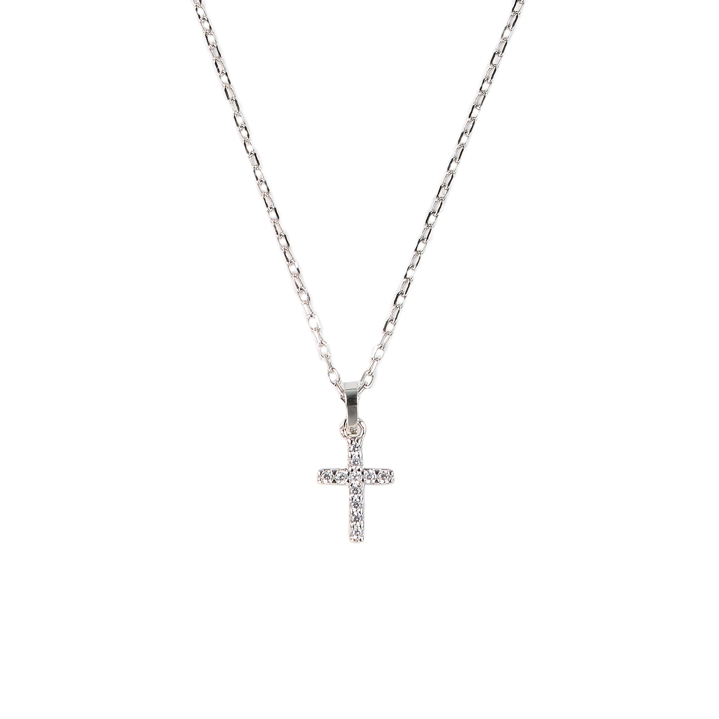 Dainty Cross Necklace in Silver - Perfect Timeless Simplicity