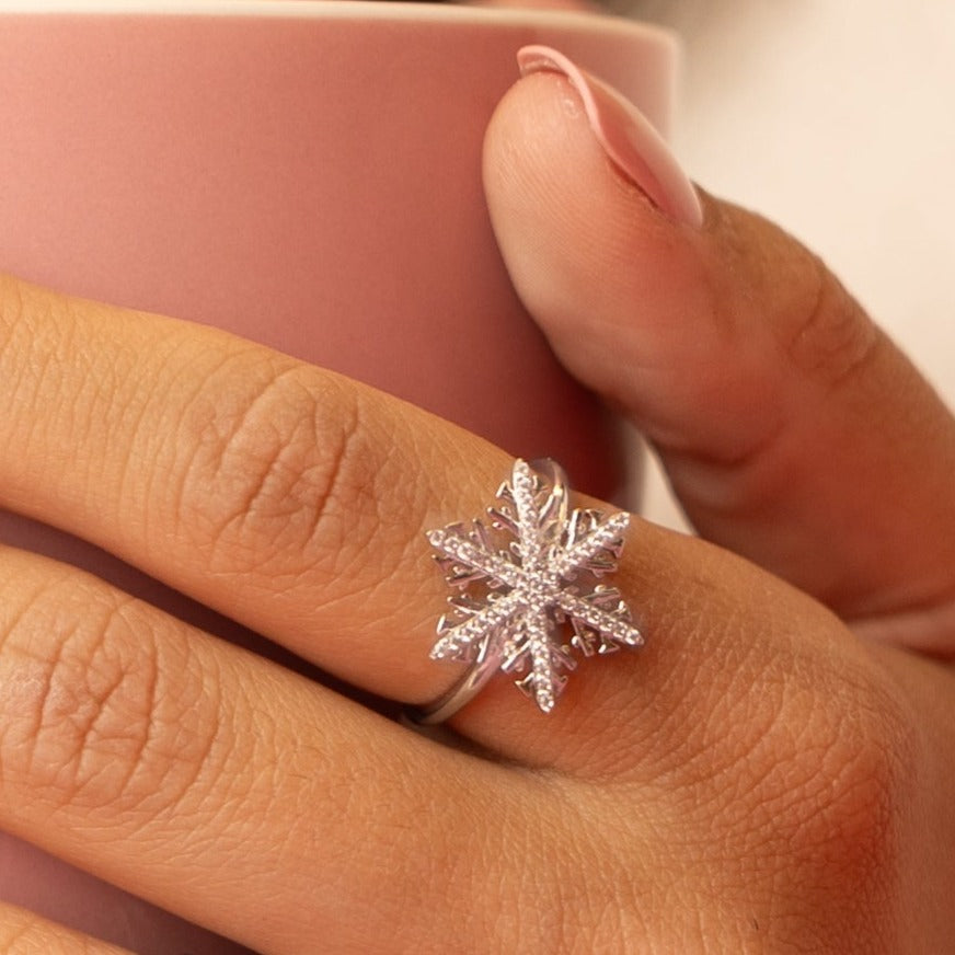 Crystal Ring in Silver - The Perfect Winter Wonder!