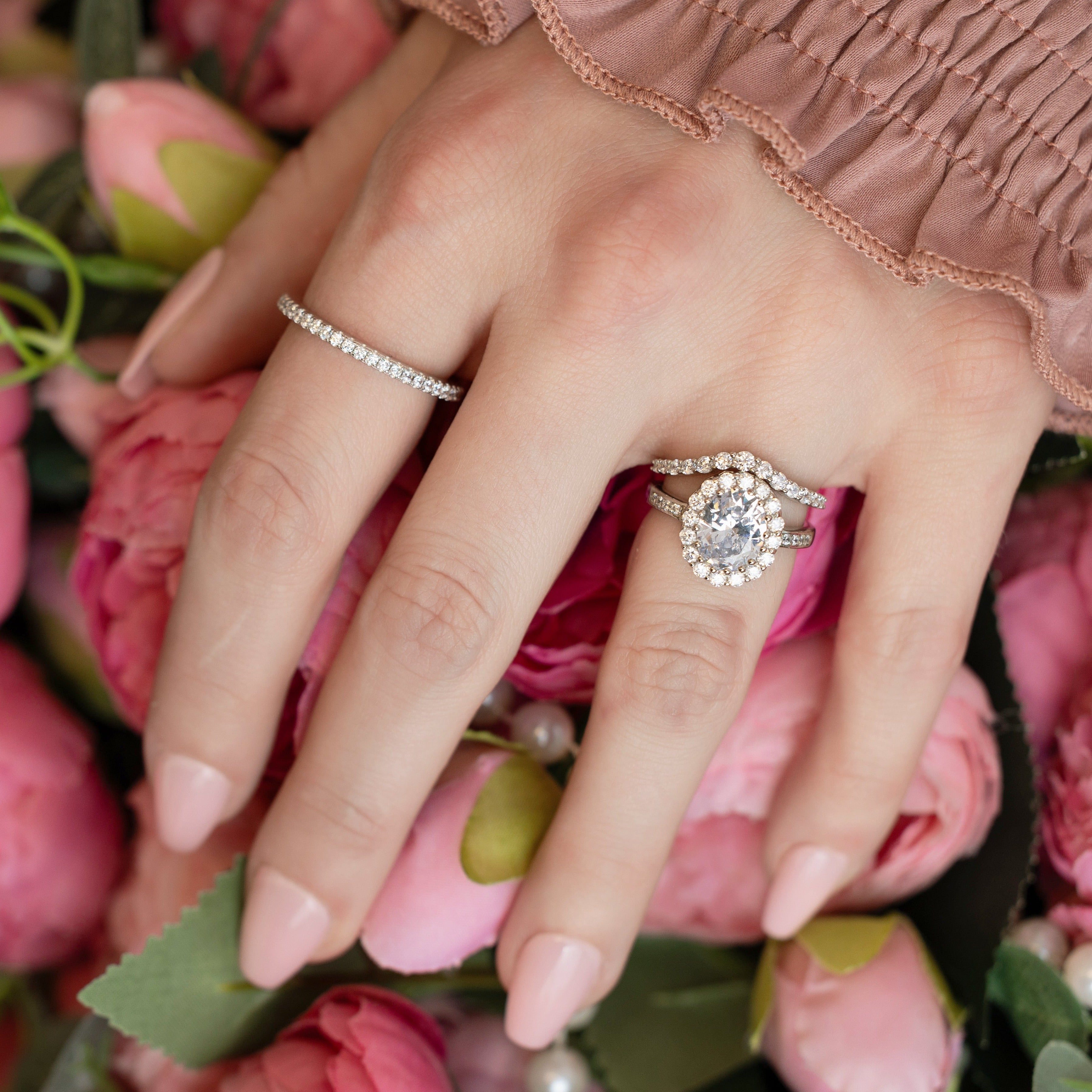 Lucy Engagement Ring in Silver - Say Yes to This Ring!