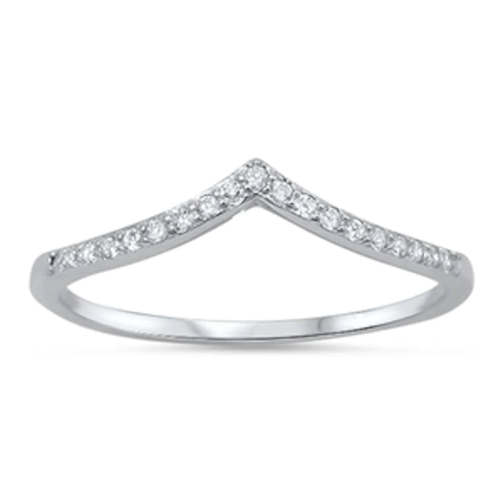 Lilly is perfect for pairing and stacking, making it a must-have addition to your jewelry collection.

Features a dainty V-Shape band in Sterling Silver
Boasts 19 small round stones for a touch of elegance

Stack this beauty with other Starlette rings!