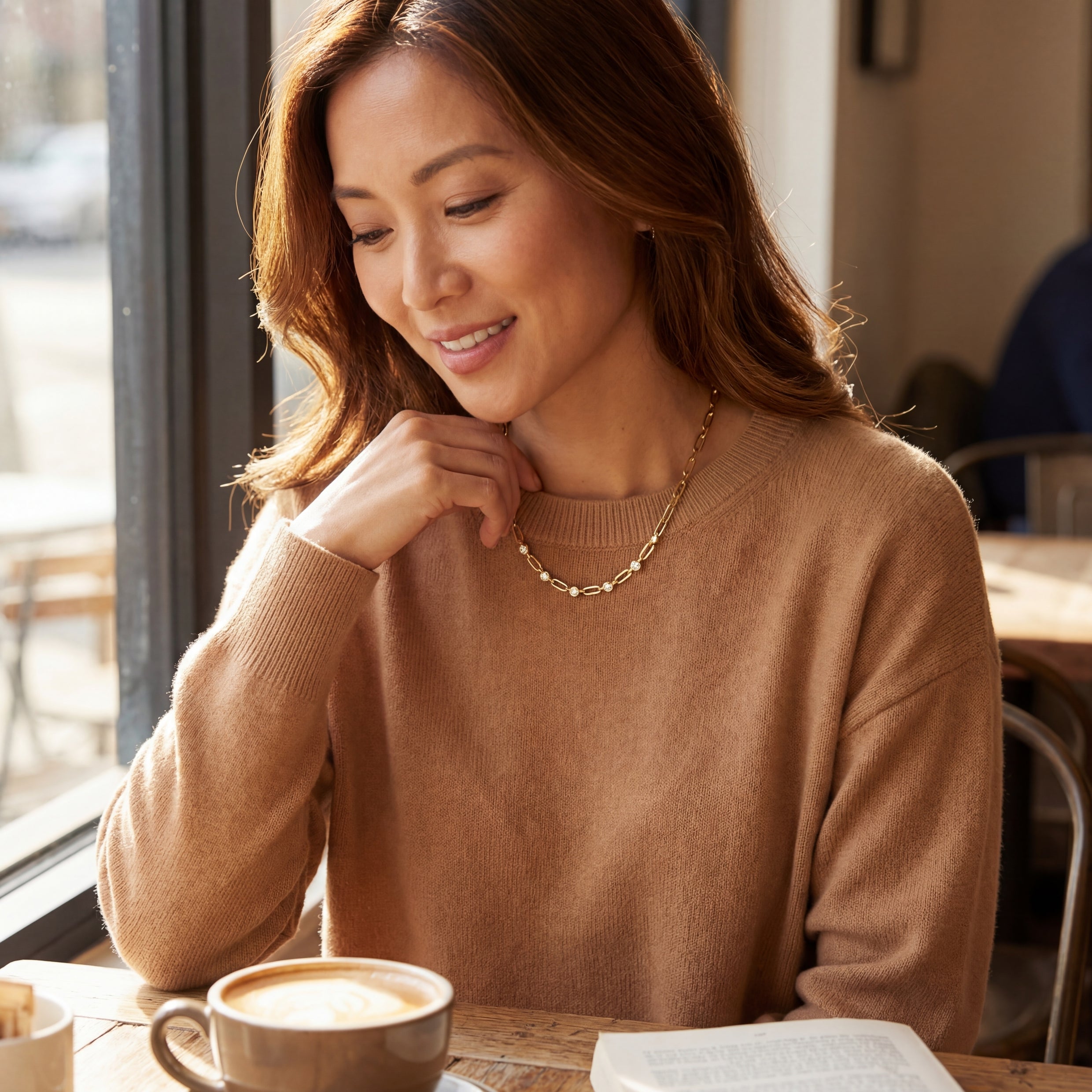Big Dipper Necklace in Gold - 14K Gold Plated Sterling Silver CZ Constellation