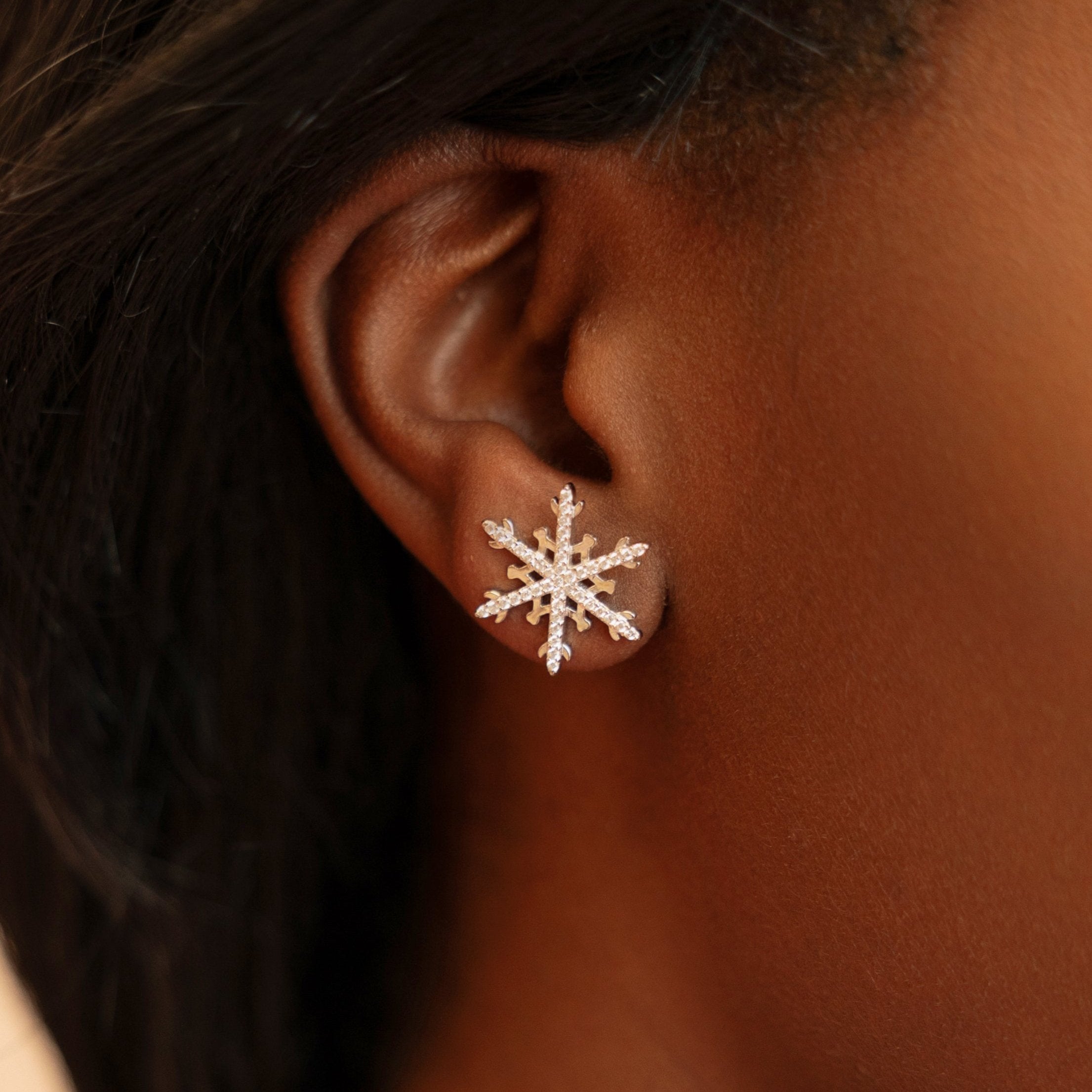Snowflake Earrings - A Great Addition to Your Winter Wear!