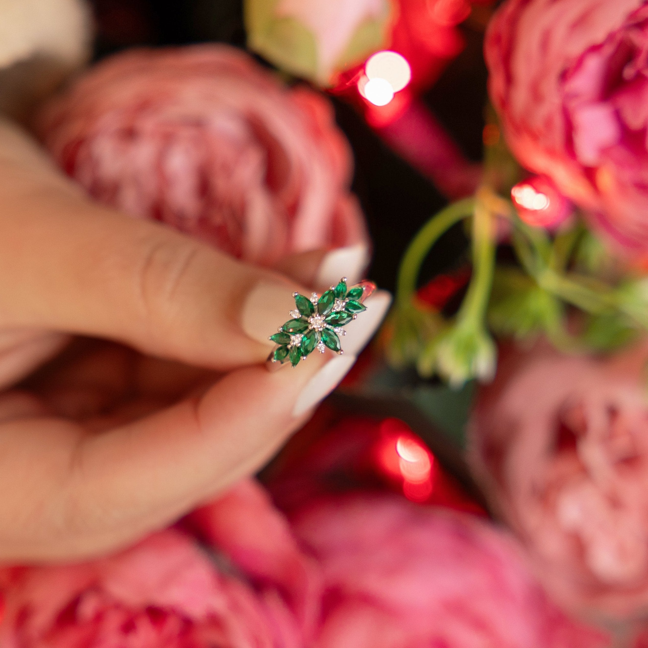 Sage Statement Ring - Perfect for the Holidays!