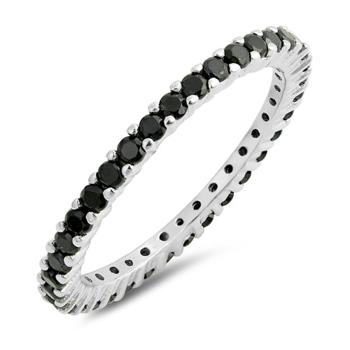 Black CZ stones that go all the way around!
Wednesday is the perfect addition to any fierce ring stack, but she's also fabulous enough to rock your hand solo
Available in sizes 4 through 12