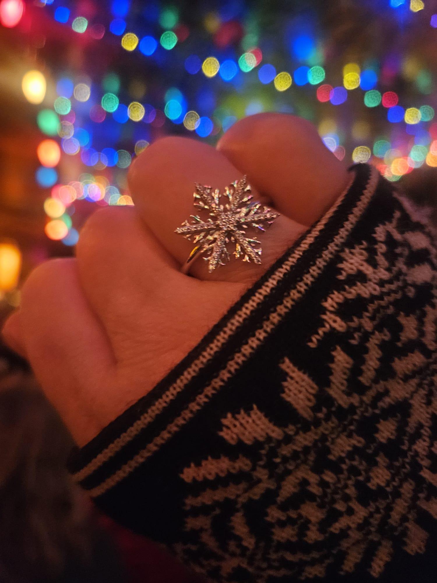 Crystal Ring in Silver - The Perfect Winter Wonder!