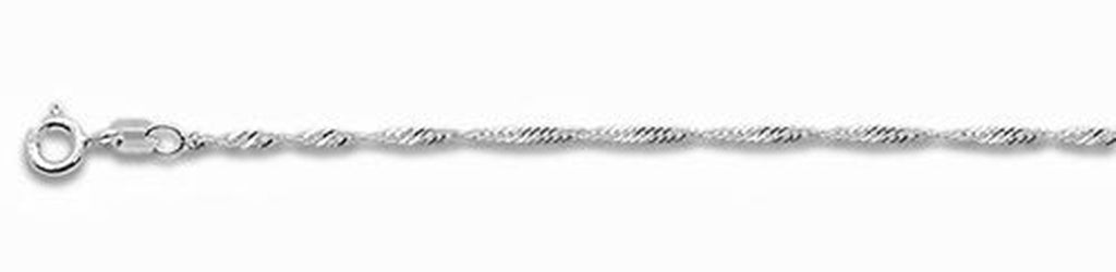 Simple Silver Chain - Classic Rope Style in 18 or 20 Inch Lengths