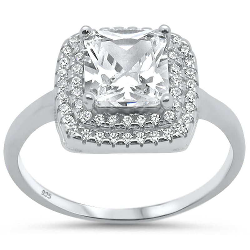 Starlette Felicity Engagement Ring in Silver - This Ring has the Bling!